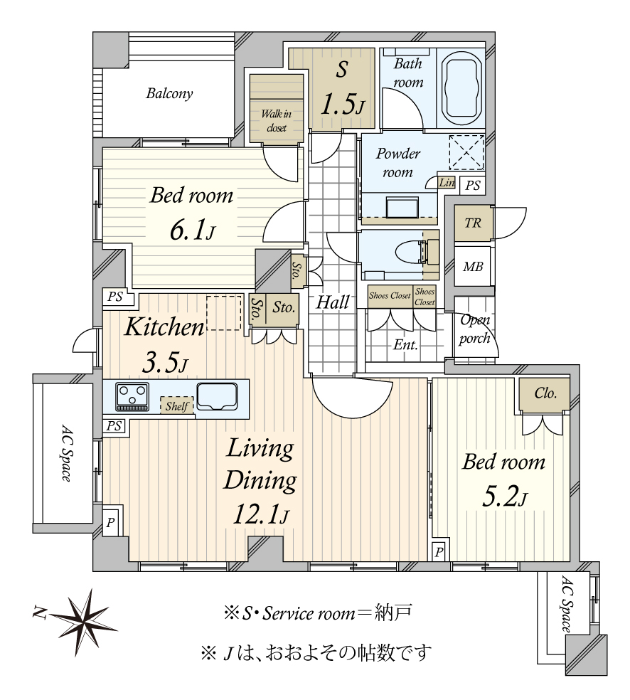 プラウド四谷大京町の間取図