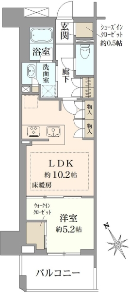 ザ・パークハウス赤羽フロントの間取図