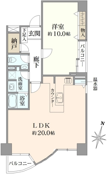 ディアシティ赤羽の間取図