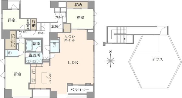 プラウド京都東洞院の間取図