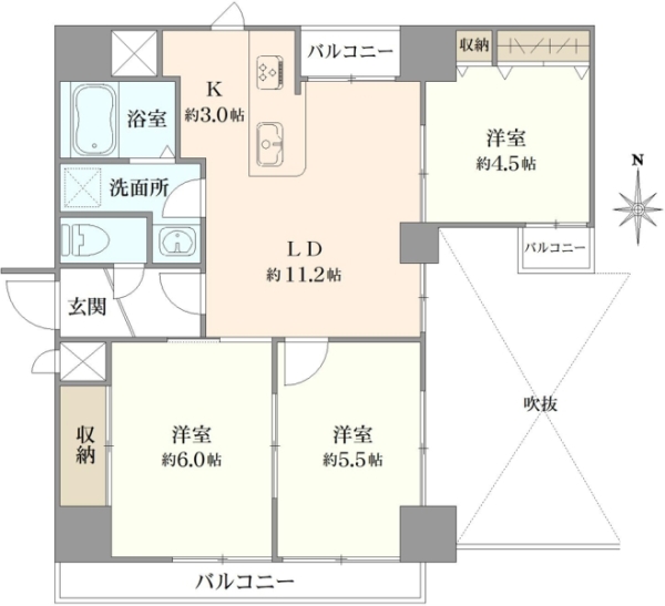 フィエルテ四条烏丸シュッドの間取図