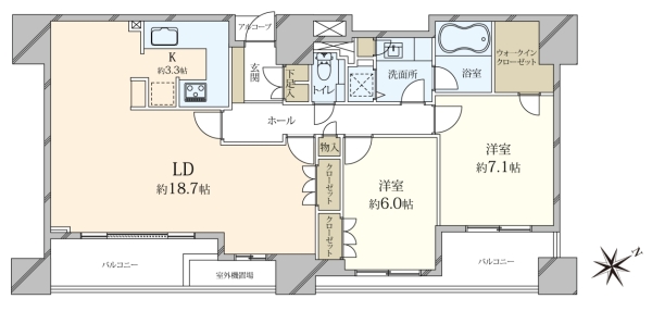 ソプラタワーの間取図
