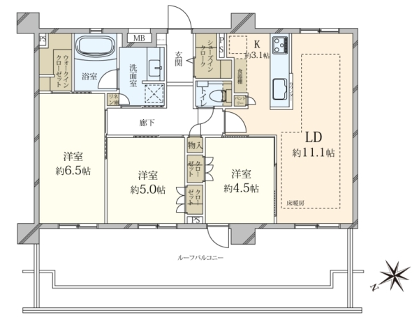 エクセレントシティ浦安IXの間取図