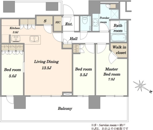 THE幕張BAYFRONT　TOWERRESIDENCEの間取図