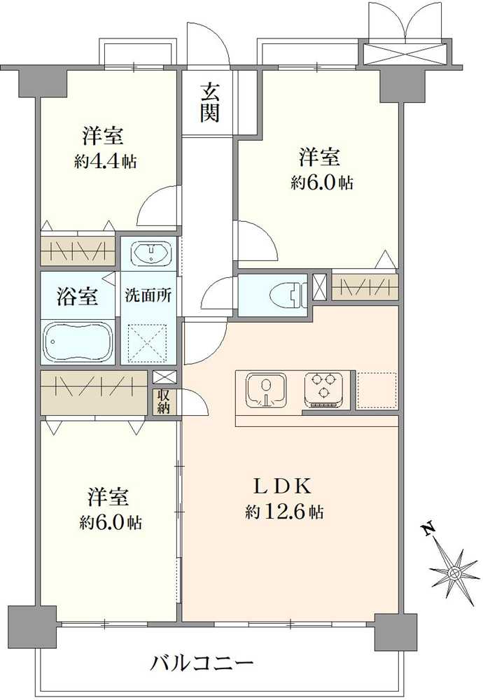 藤和シティコープ東浦和の間取図