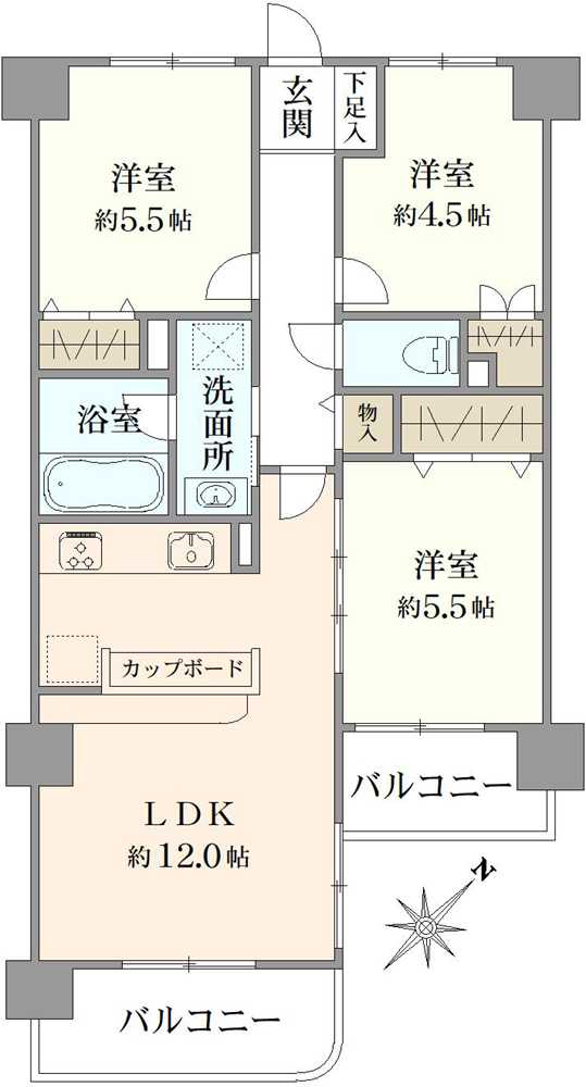 サン・ビエント南浦和の間取図