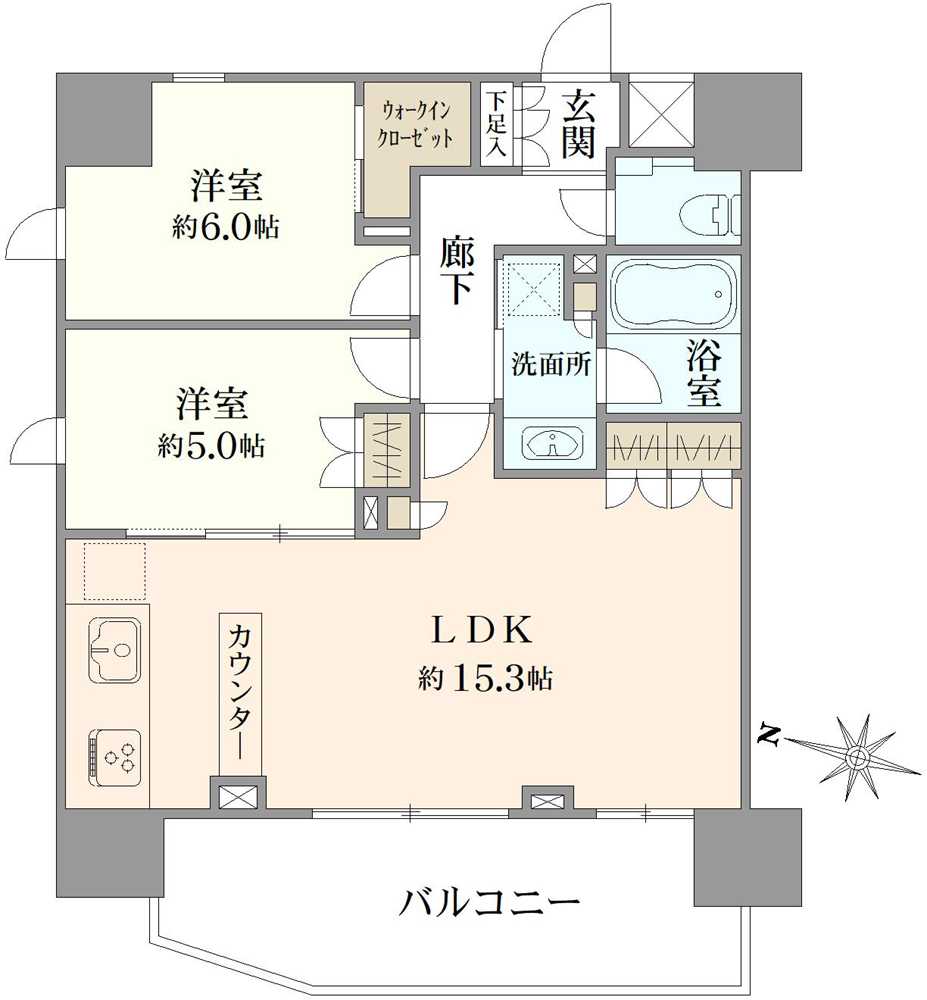 サンメゾン浦和高砂エルドの間取図