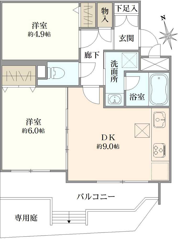 ライオンズマンション川口南町の間取図