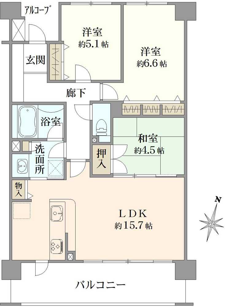 プログハウス浦和常盤の間取図