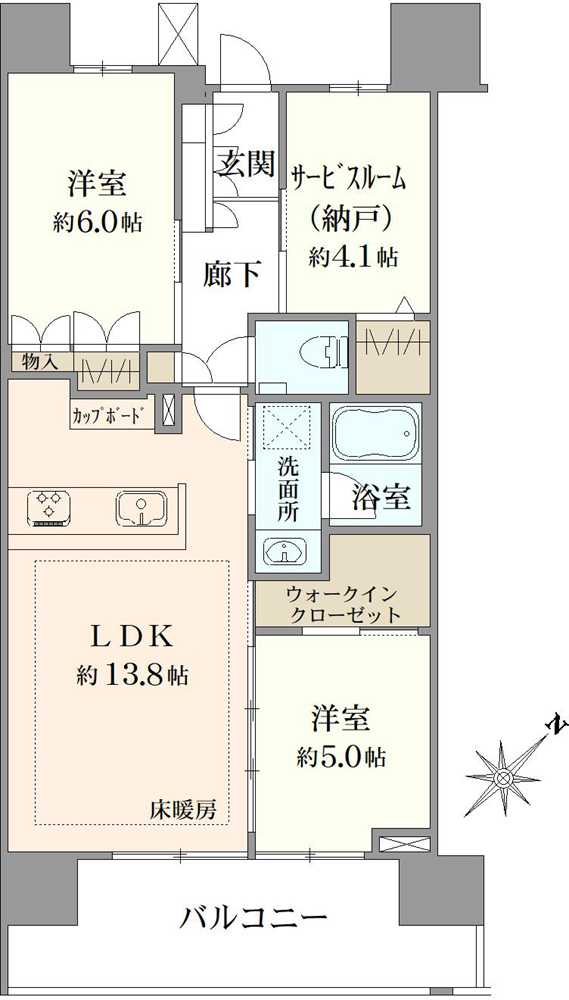 イニシア町田の間取図