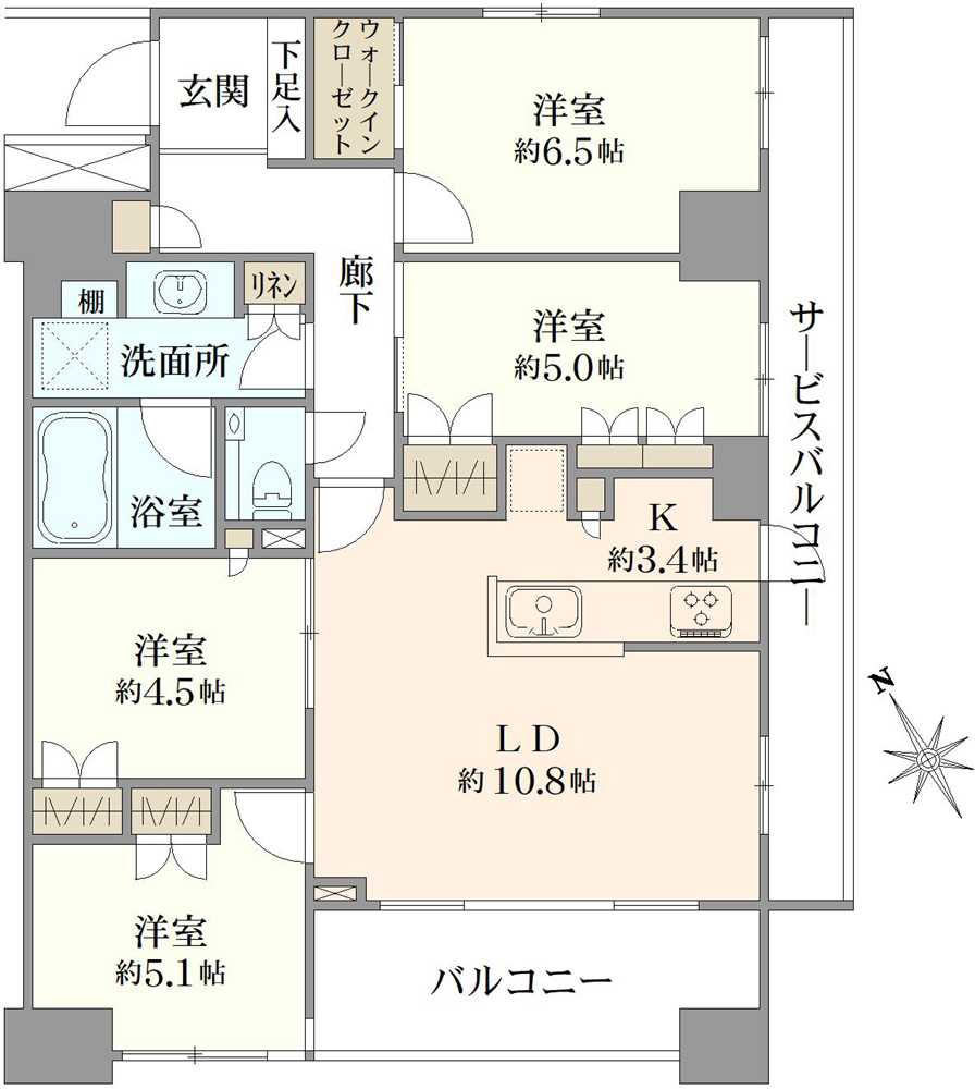 エクセレントシティ松戸駅前の間取図