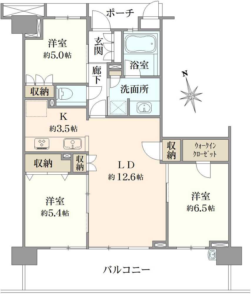 プラウド船橋一街区の間取図