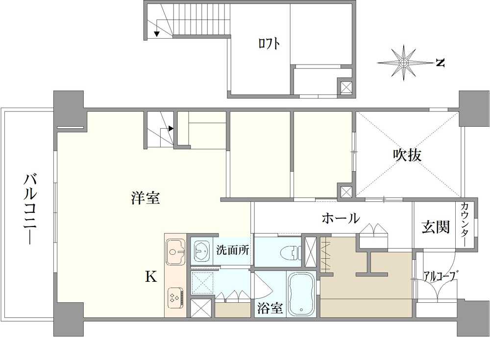 カムザ・スクエア八千代緑が丘エスタシオンの間取図