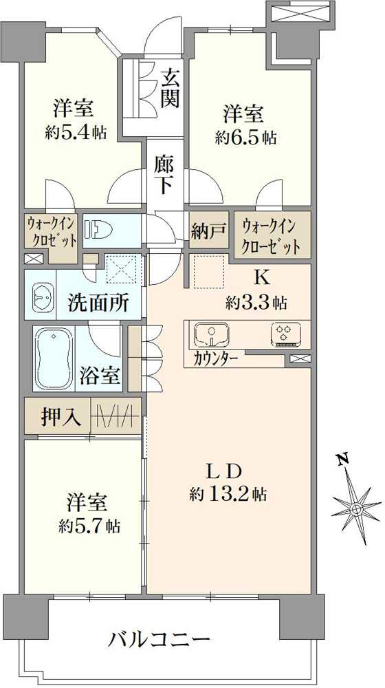 オハナ北習志野の間取図