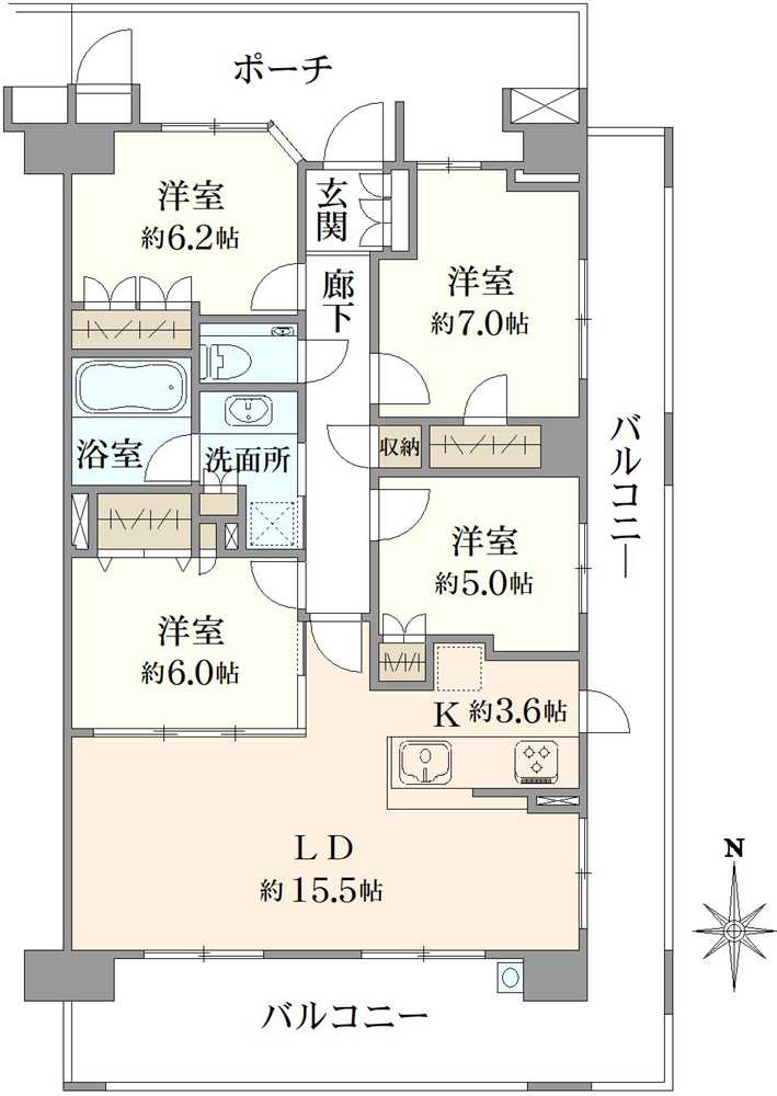 プラウド船橋二街区の間取図