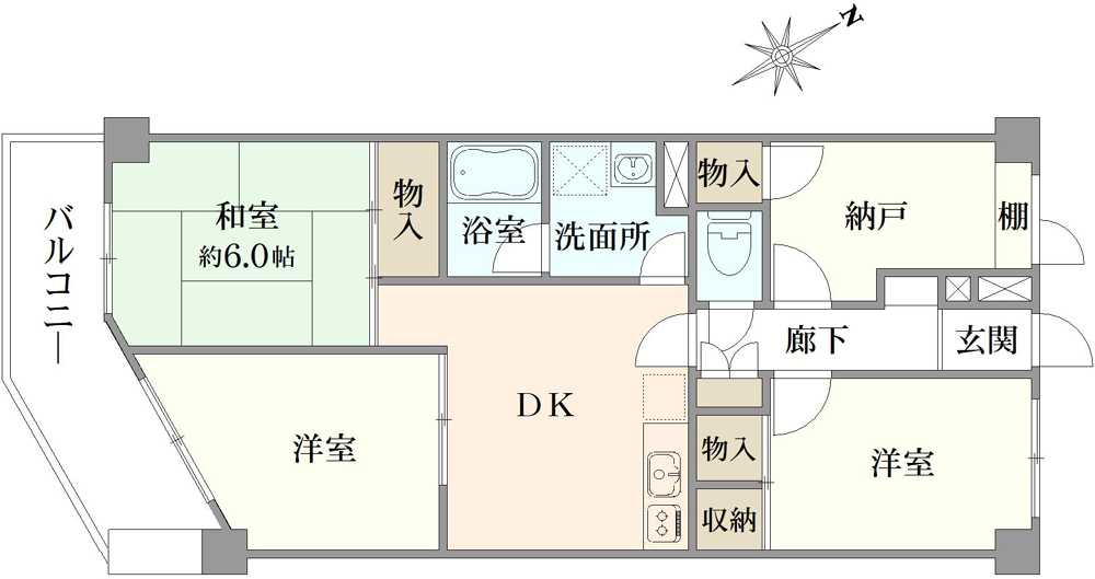 シャルム南砂町の間取図