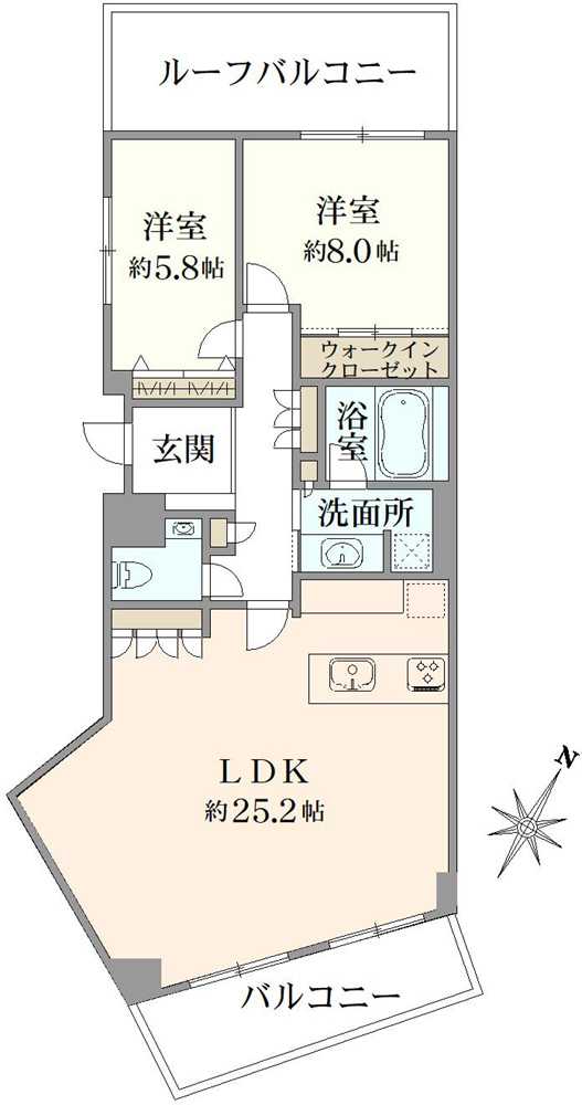 三田清風ガーデンの間取図