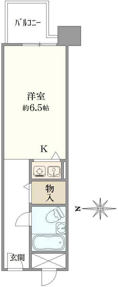 朝日プラザ心斎橋の間取図