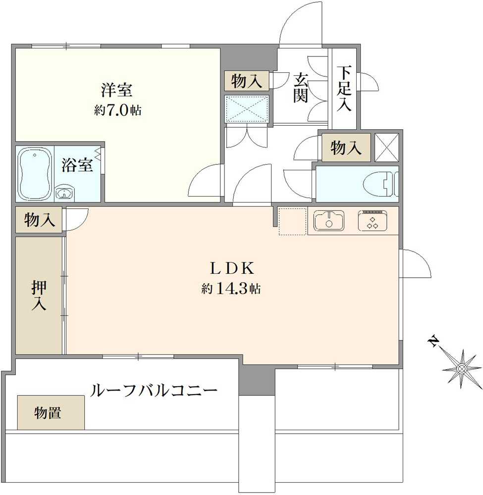 サージュ赤坂の間取図