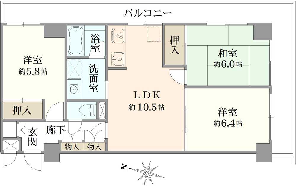 エンゼルハイム金町の間取図
