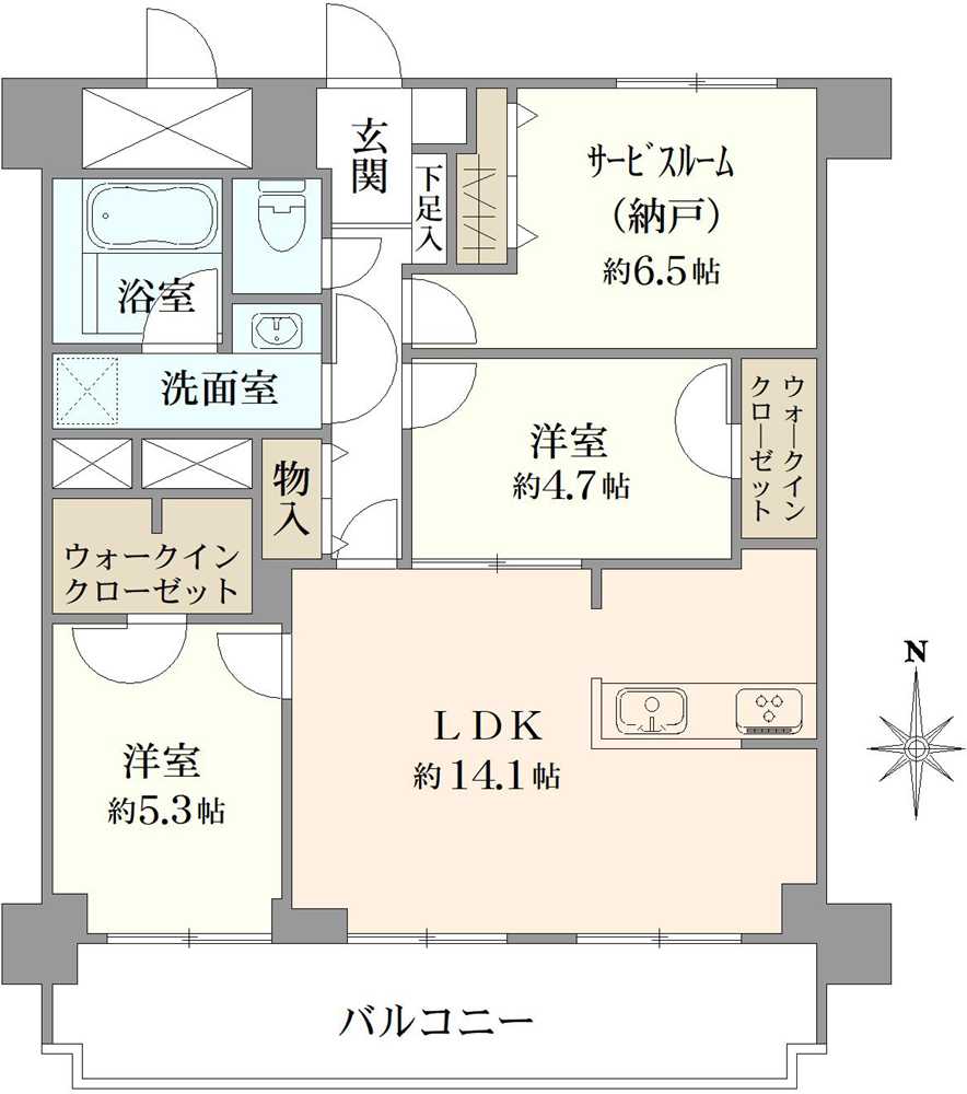 パシフィック大久保の間取図