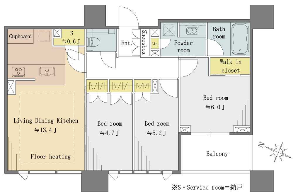 グランドミレーニアの間取図