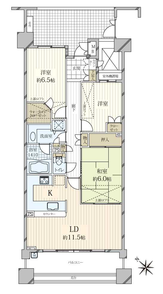 グランアルト加賀の間取図