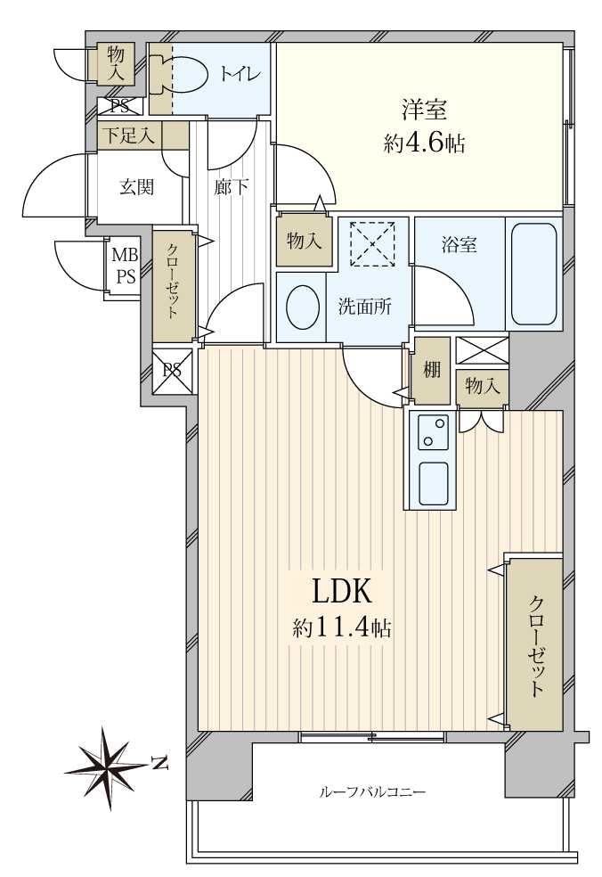 ライオンズステーションプラザ大山の間取図