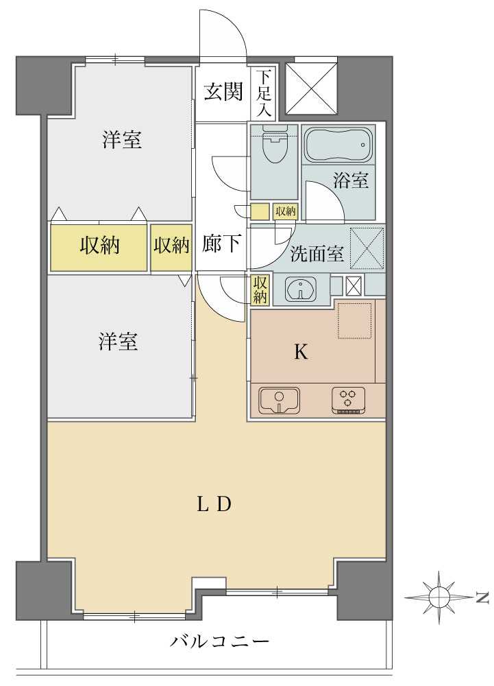 シーアイマンション日暮里の間取図