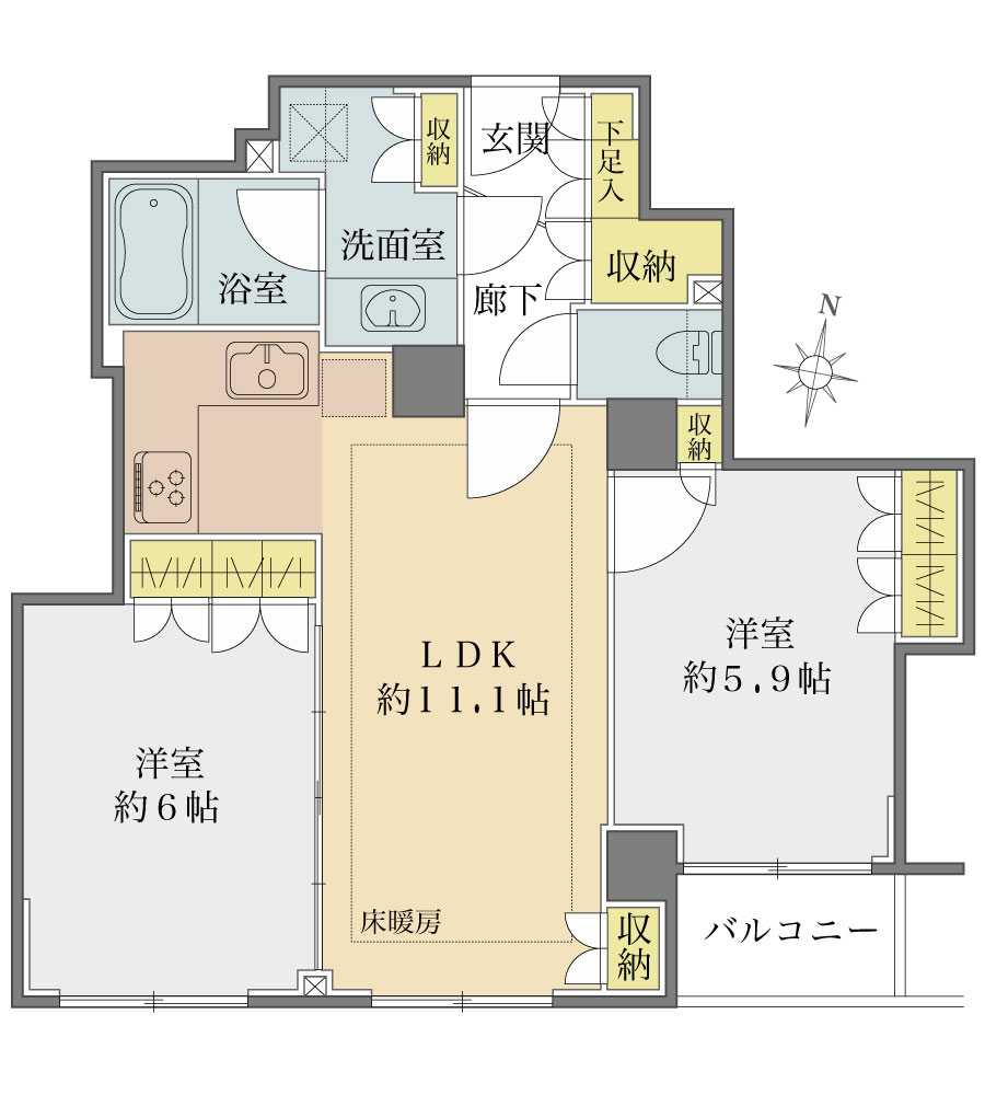 ワールドパレス池袋立教通りの間取図