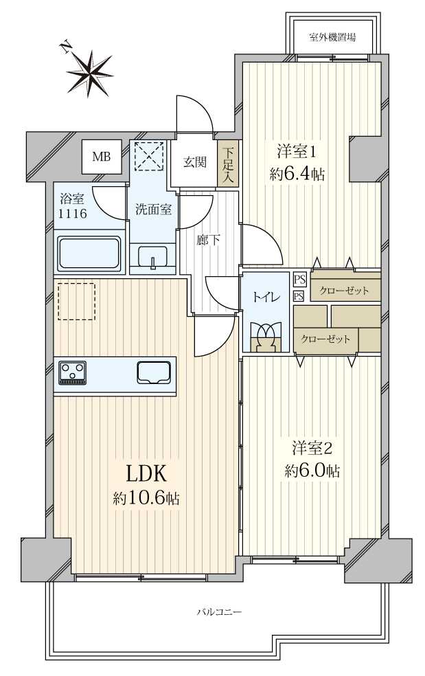 ヴェラハイツ武蔵小山の間取図