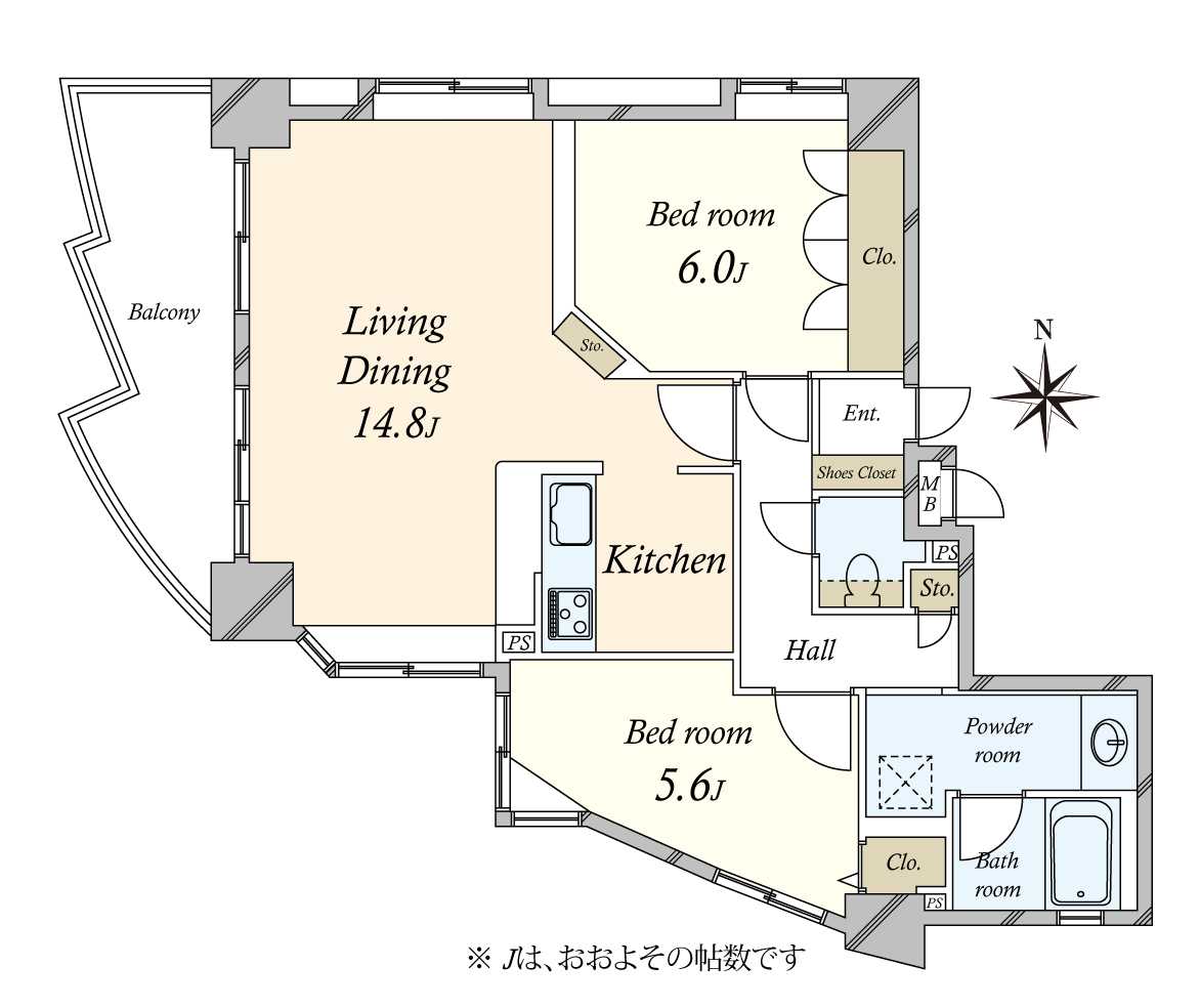 グランパーク代々木公園の間取図
