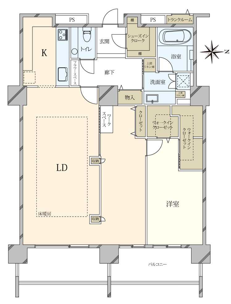 コスモポリス品川の間取図