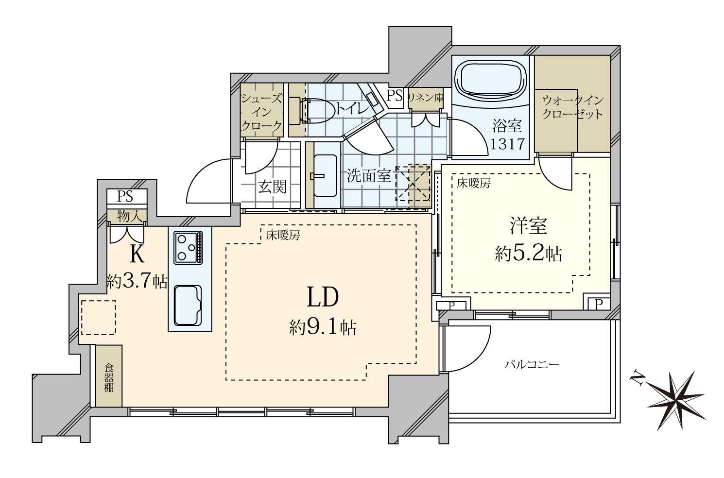 ブランズ渋谷代々木公園の間取図