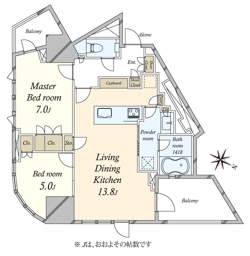 プラウド渋谷東の間取図