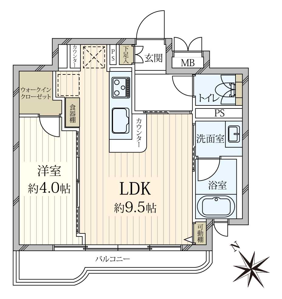 ジェイパーク青葉台アパートメントの間取図