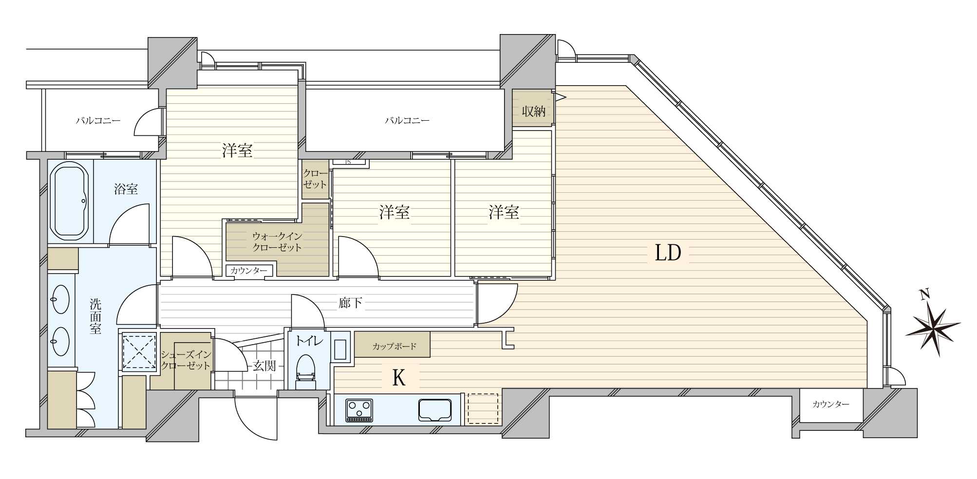 白金タワーの間取図