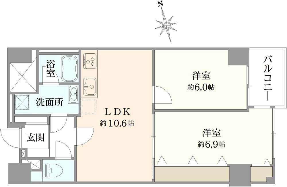 サンライズ浅草の間取図
