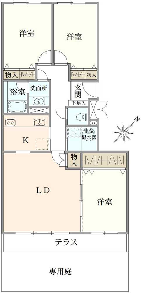 ヴァンヴェール鎌倉の間取図