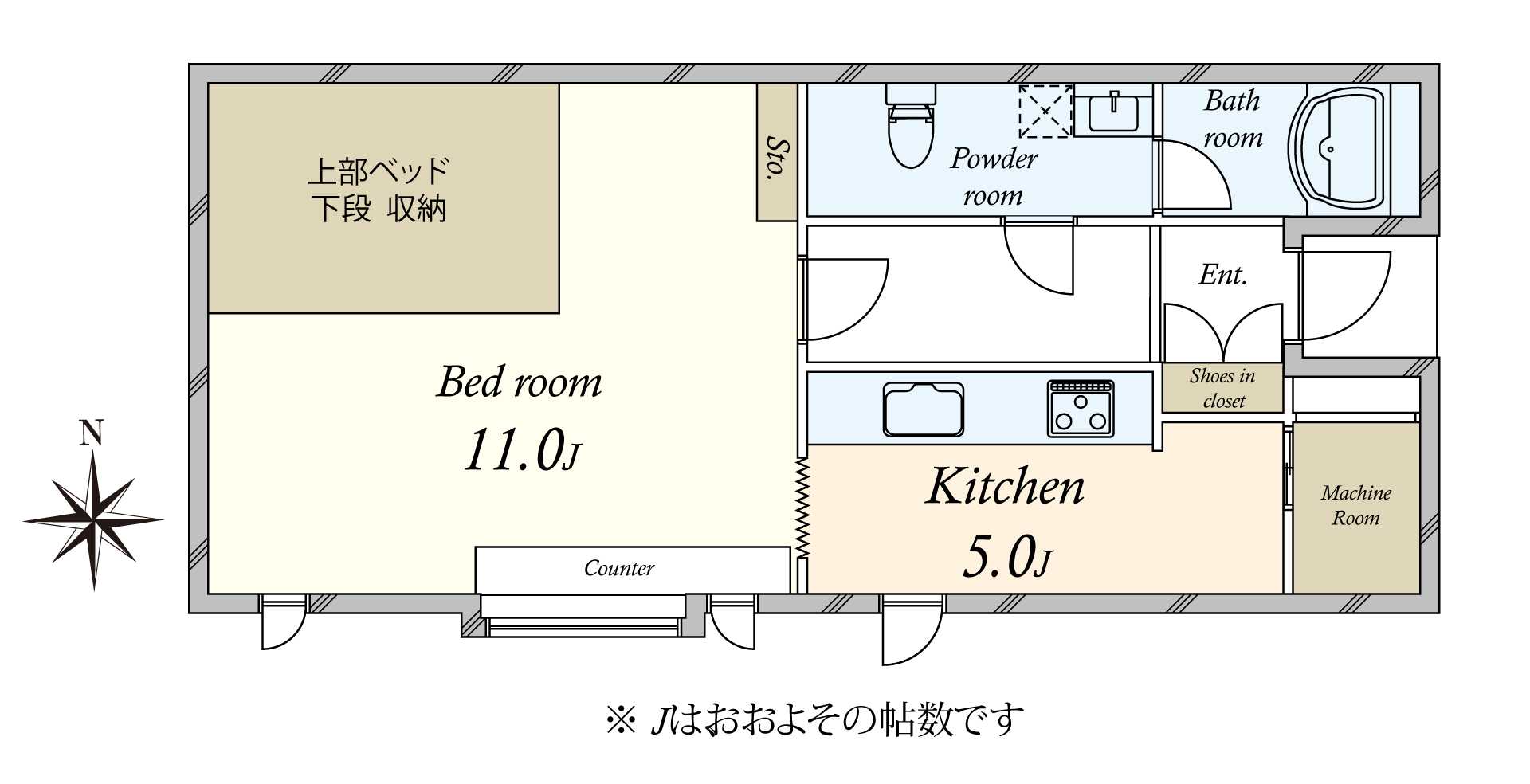 片瀬ロジュマンの間取図