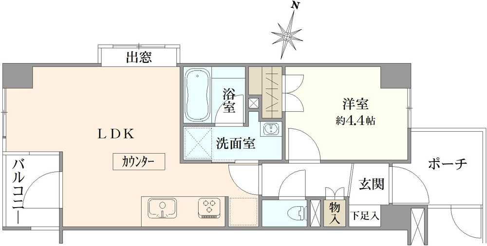 ザ・パームス代々木の間取図