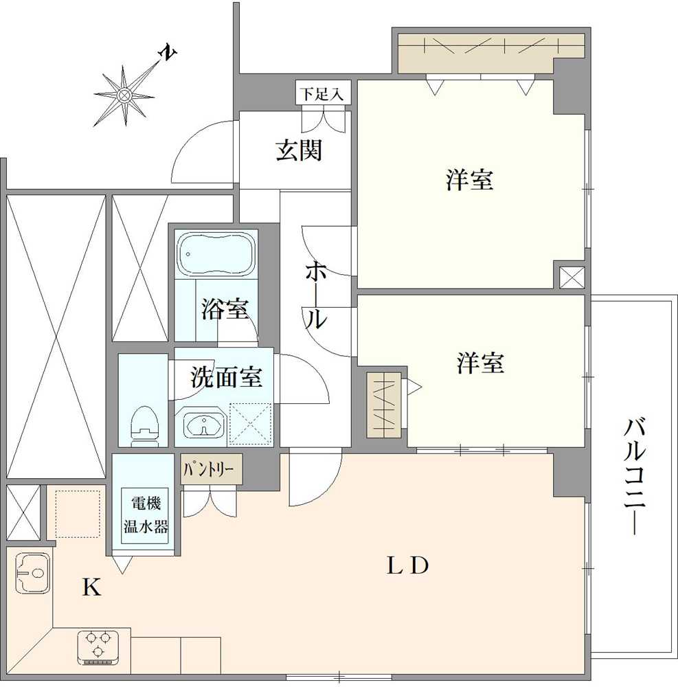 元代々木ペアシティの間取図