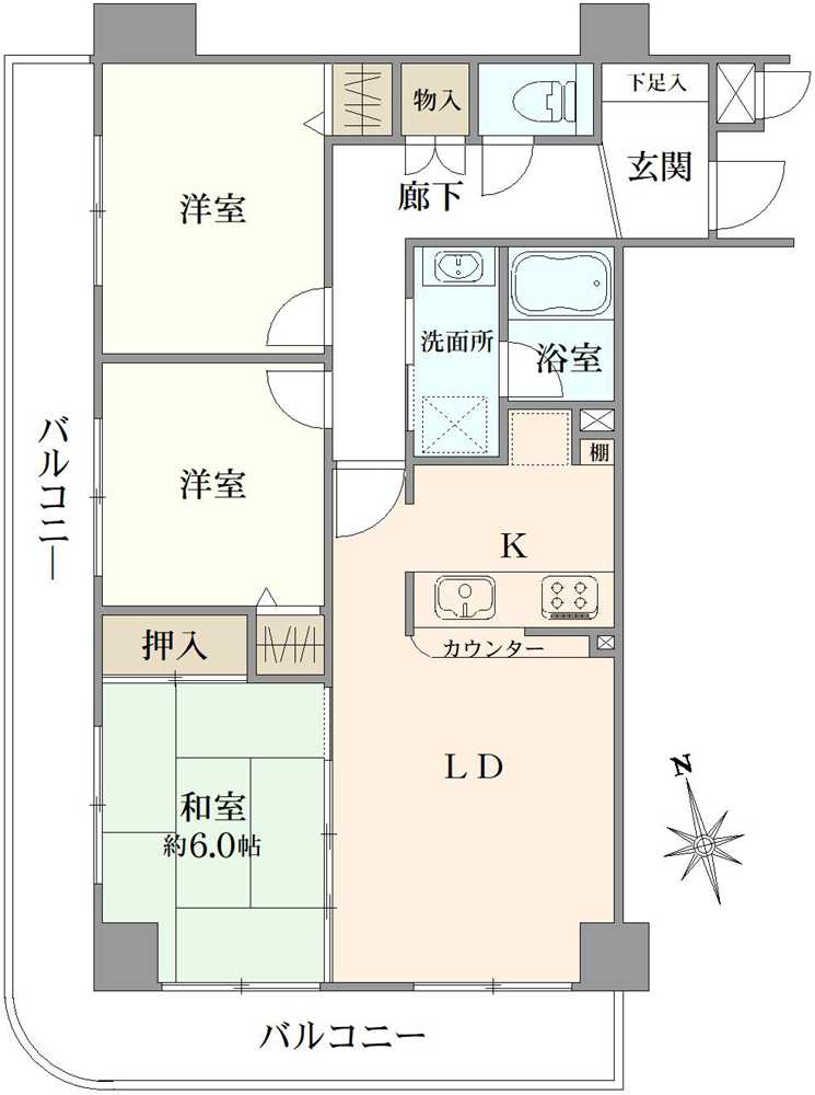 リリード田端北の間取図