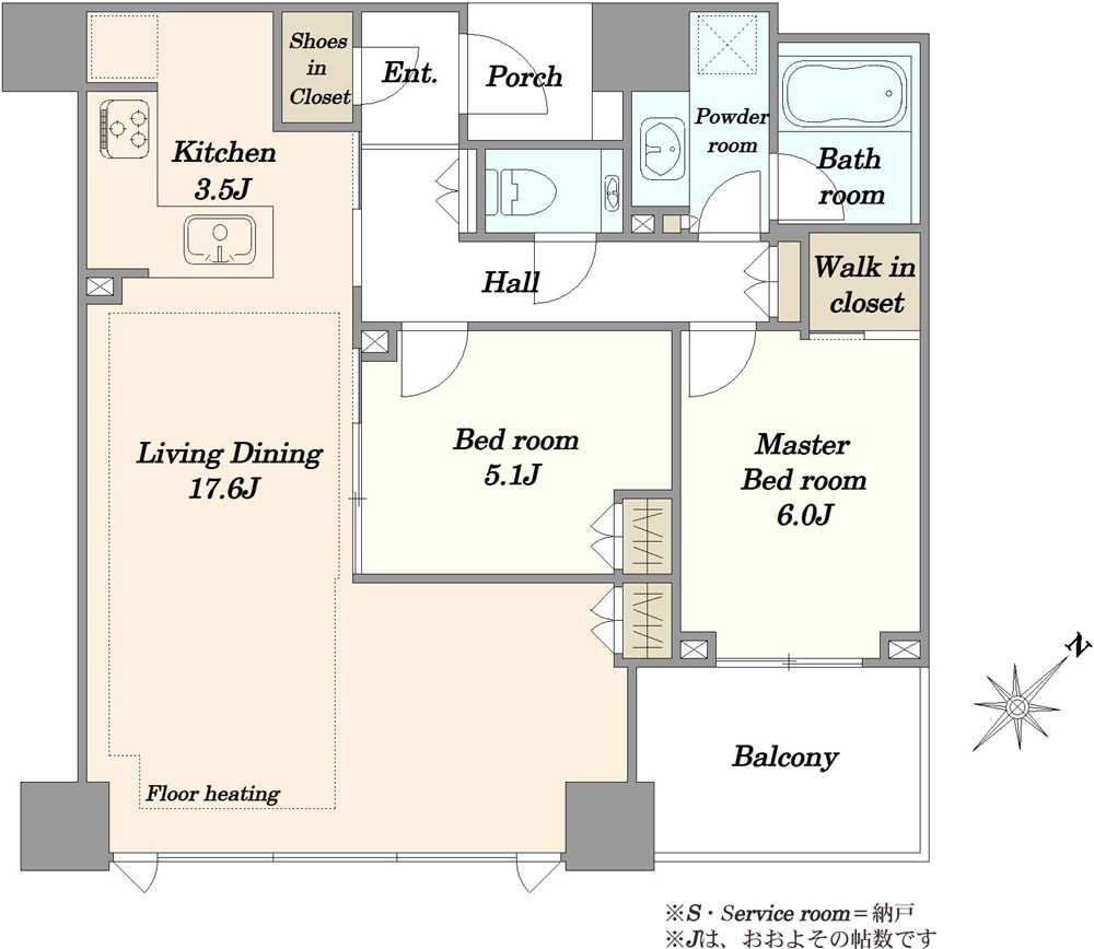 スカイフォレストレジデンスの間取図