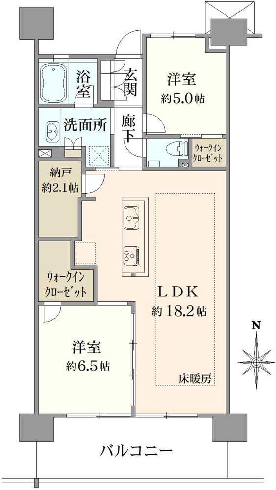 プラウドシティ吉祥寺G棟の間取図