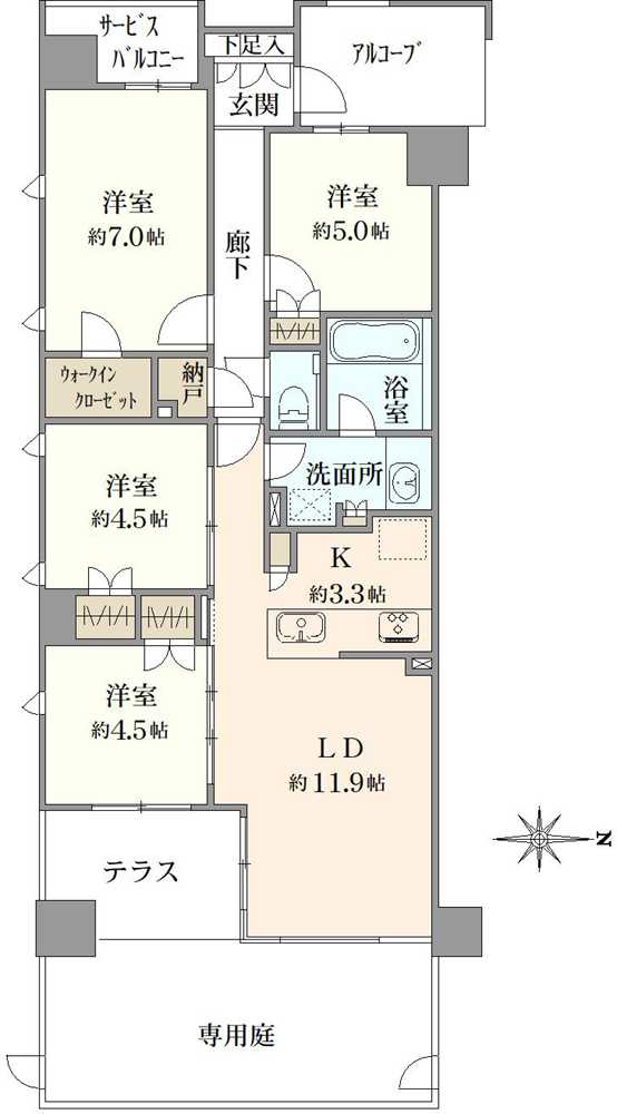 ヴィークコート吉祥寺通りの間取図