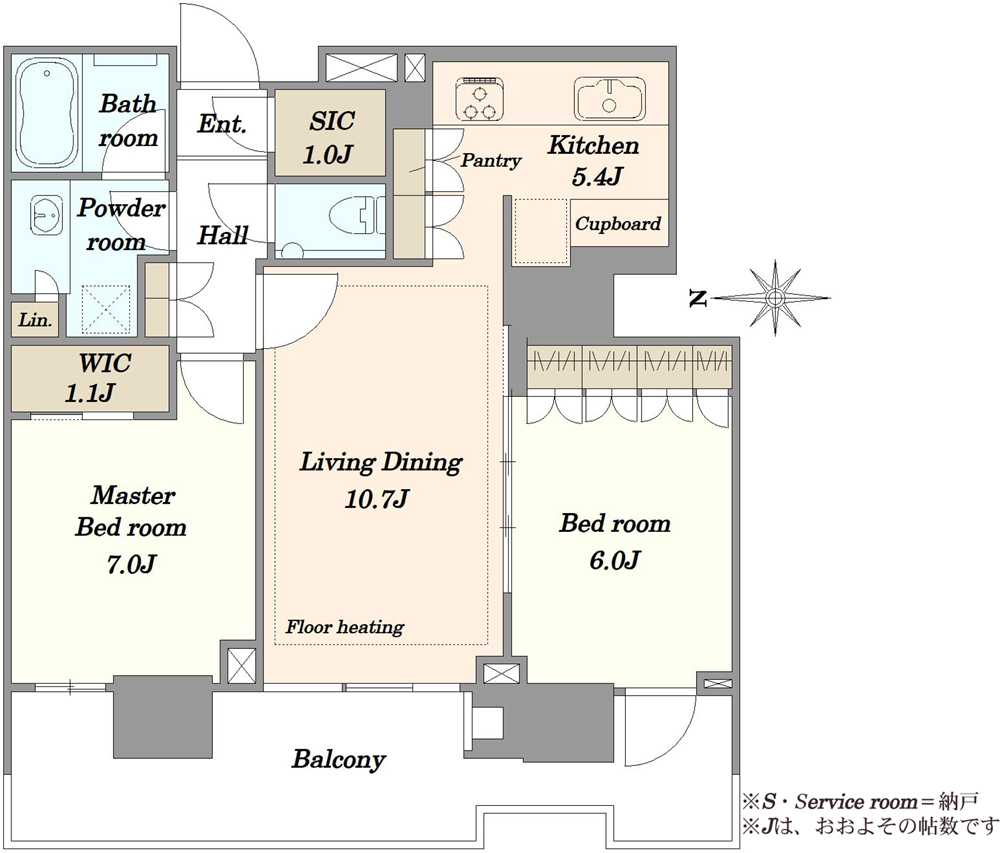 HARUMI FLAG PARK VILLAGE T棟の間取図