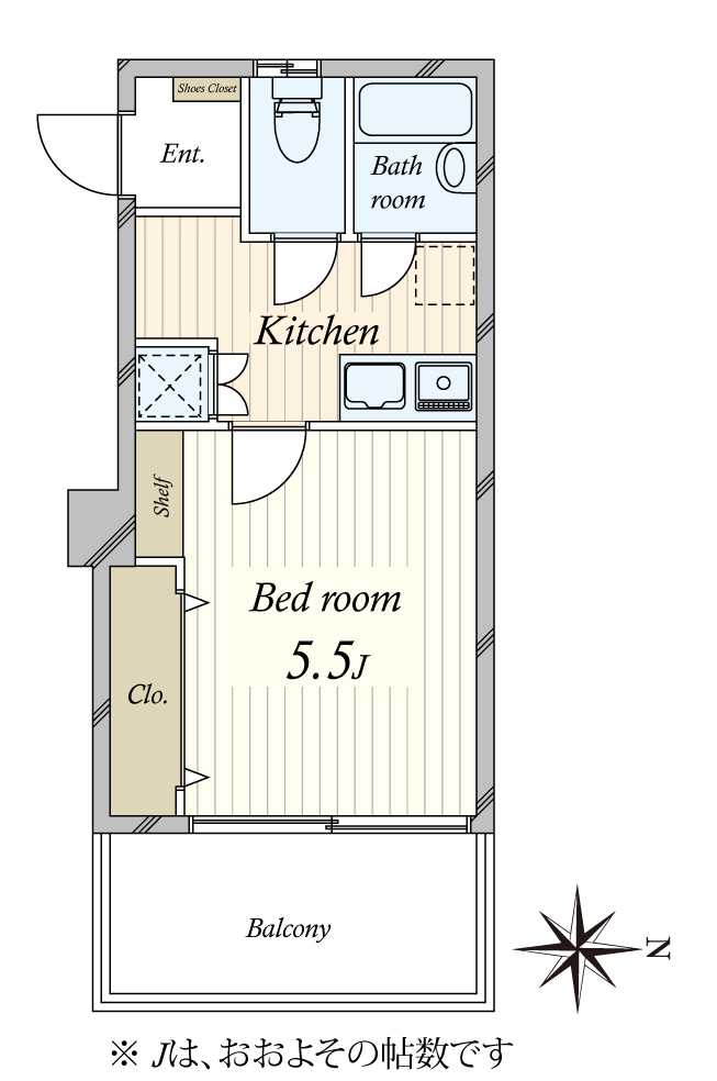 北千束アイレの間取図