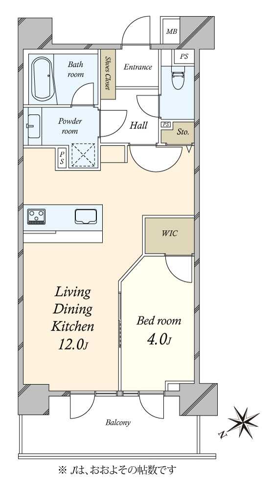 クリオ要町壱番館の間取図