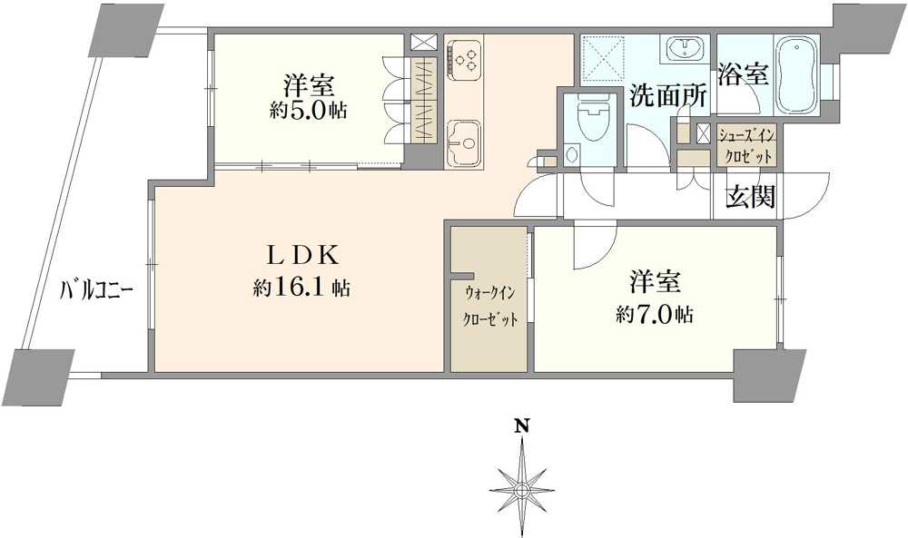 プレミスト上麻生の間取図